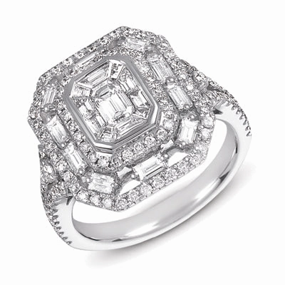 1.74 ctw. WHITE GOLD DIAMOND FASHION RING D4139WG