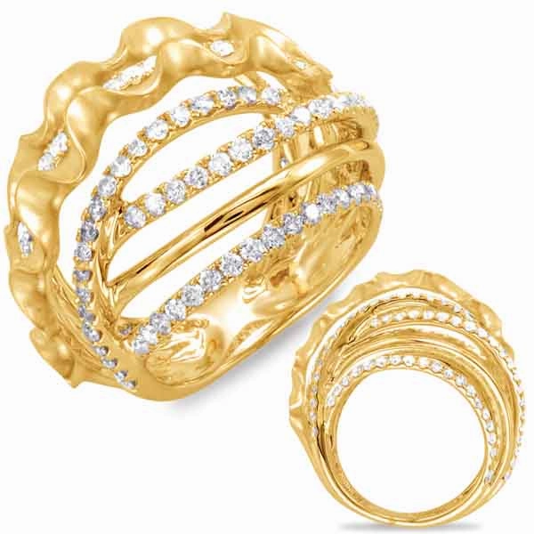 1.85 ctw. YELLOW GOLD DIAMOND FASHION RING D4423YG