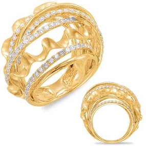 1.87 ctw. YELLOW GOLD DIAMOND FASHION RING D4419YG