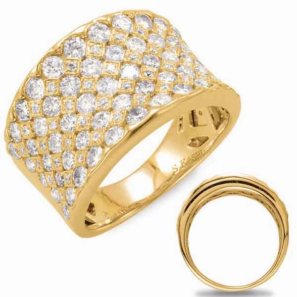 2.02 ctw. YELLOW GOLD DIAMOND FASHION RING D4425YG