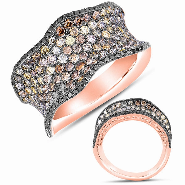 2.08 ctw. ROSE GOLD FASHION RING D4299RG