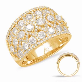 2.14 ctw. YELLOW GOLD DIAMOND FASHION RING D4564YG