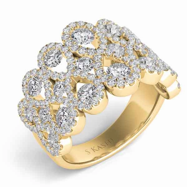 2.23 ctw. YELLOW GOLD DIAMOND FASHION RING D4263YG