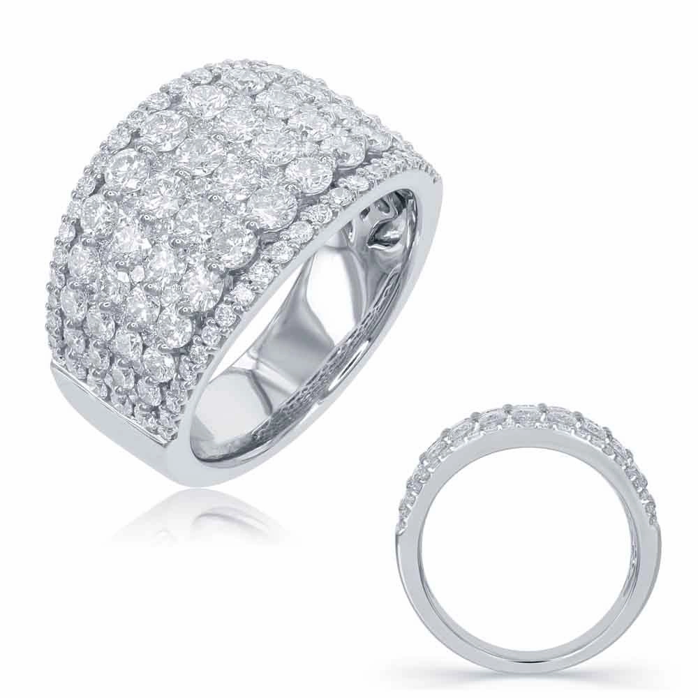 2.40 ctw. WHITE GOLD DIAMOND FASHION RING D4500WG