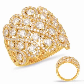 2.53 ctw. YELLOW GOLD DIAMOND FASHION RING D4565YG