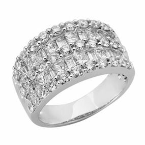 2.65 ctw. PLATINUM DIAMOND RING D3795-PL