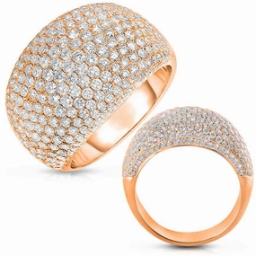 2.78 ctw. ROSE GOLD PAVE RING D4332RG
