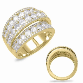 2.86 ctw. YELLOW GOLD DIAMOND FASHION RING D4393YG