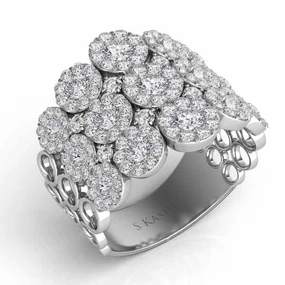 2.98 ctw. WHITE GOLD DIAMOND FASHION RING D4310WG