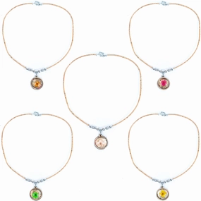 2mm round Natural Cork Handmade necklace colar women necklace N-309-5 (random)