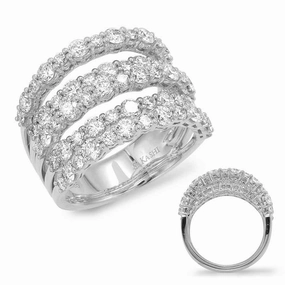 3.01 ctw. WHITE GOLD PAVE RING D4382WG