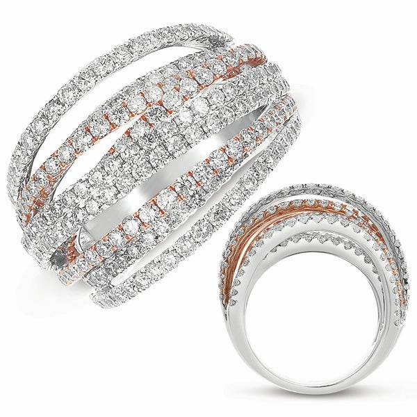 3.08 ctw. WHITE & ROSE GOLD PAVE BAND D4279RW