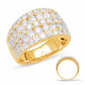 3.09 ctw. YELLOW GOLD DIAMOND FASHION RING D4563YG