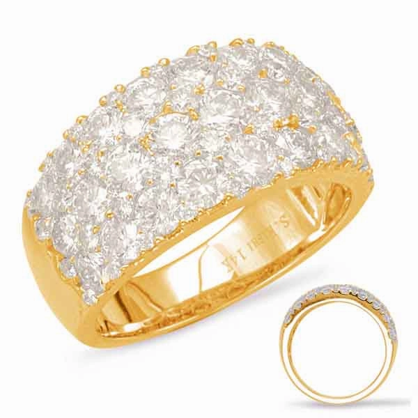 3.32 ctw. YELLOW GOLD DIAMOND FASHION RING D4562YG