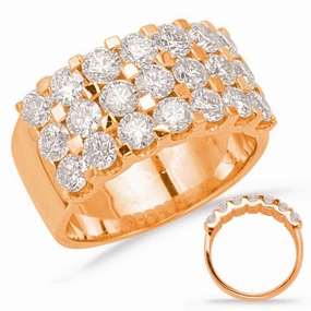 3.36 ctw. ROSE GOLD DIAMOND WEDDING BAND D4501RG