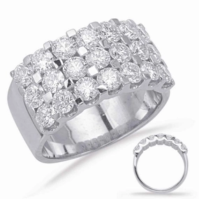 3.36 ctw. WHITE GOLD DIAMOND WEDDING BAND D4501WG