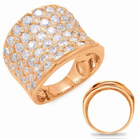 3.42 ctw. ROSE GOLD DIAMOND FASHION RING D4426RG