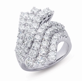 3.42 ctw. WHITE GOLD DIAMOND RING D3852WG