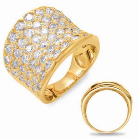 3.42 ctw. YELLOW GOLD DIAMOND FASHION RING D4426YG