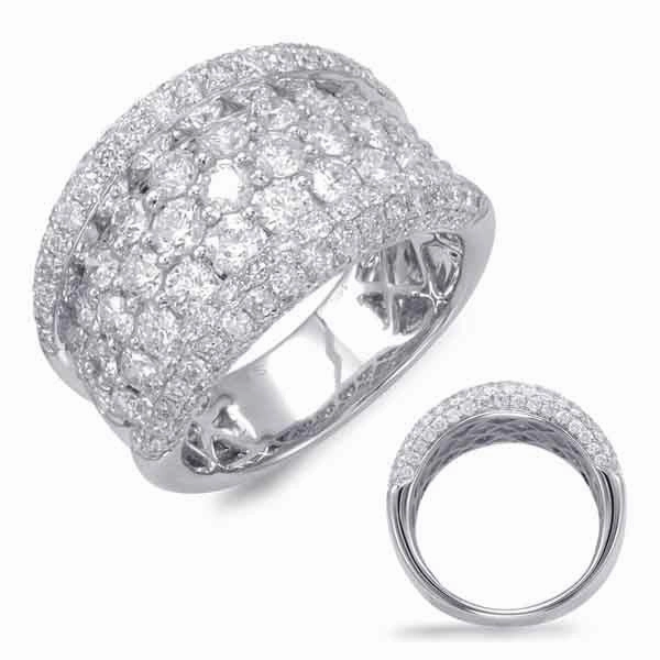 3.46 ctw. PLATINUM DIAMOND FASHION RING D4370-PL