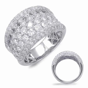 3.46 ctw. PLATINUM DIAMOND FASHION RING D4370-PL