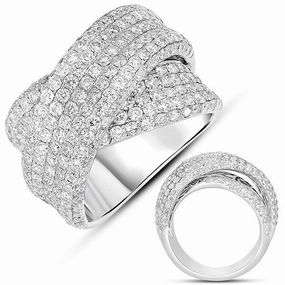 3.47 ctw. WHITE GOLD DIAMOND FASHION RING D4082WG