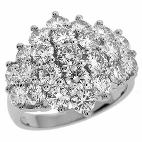 3.79 ctw. WHITE GOLD DIAMOND RING D3975WG