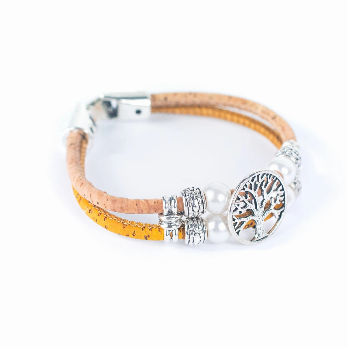 3MM round Colored cork  Handmade bracelet DBR-001-MIX-5new