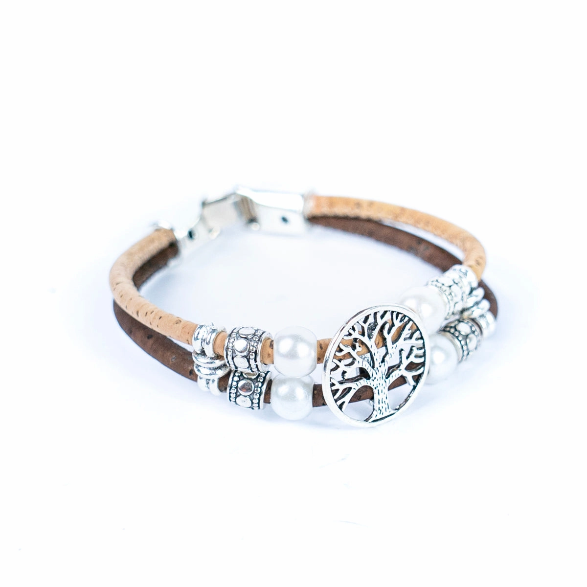 3MM round Colored cork  Handmade bracelet DBR-001-MIX-5new