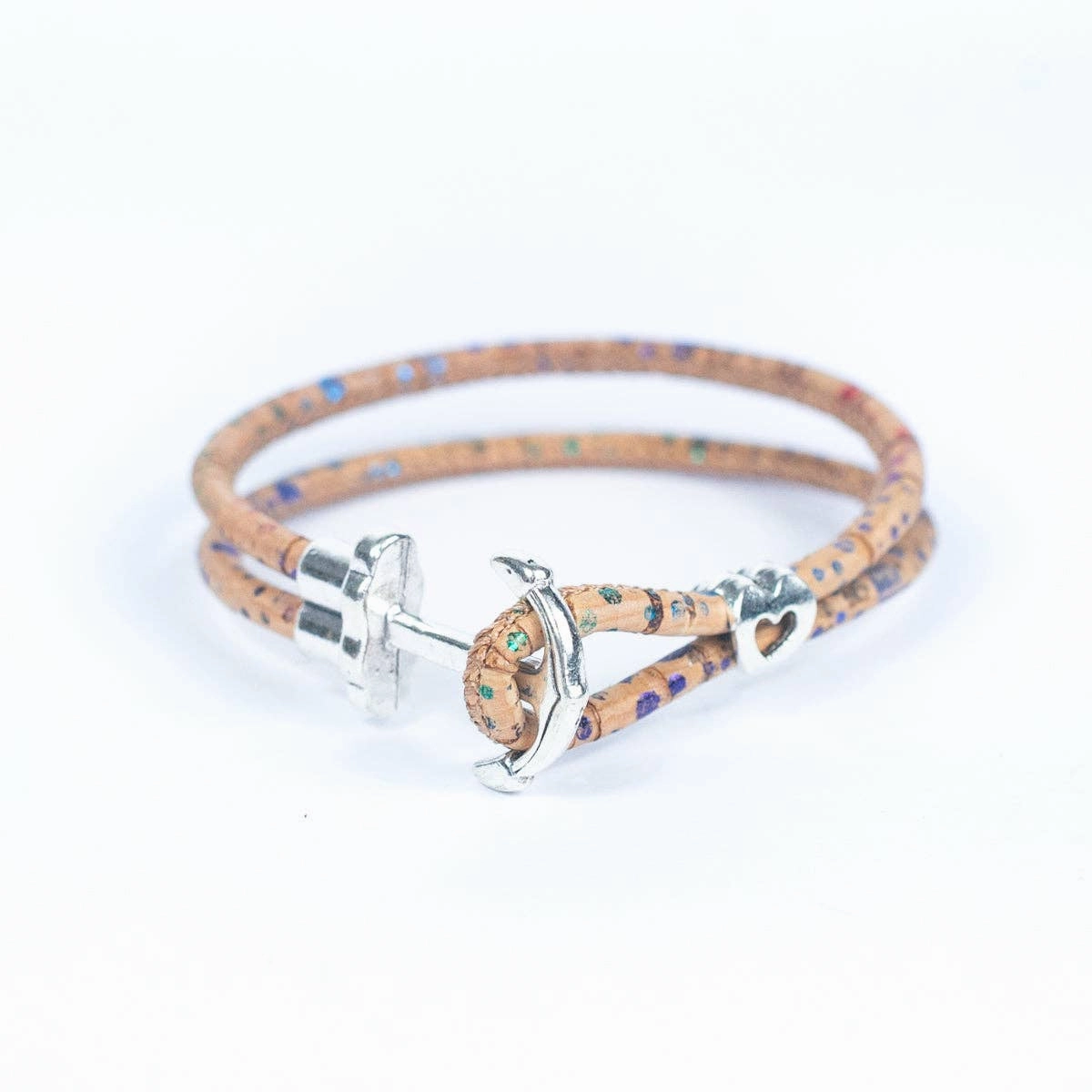 3MM round Colored cork thread Handmade Bracelet BR-492-MIX-5