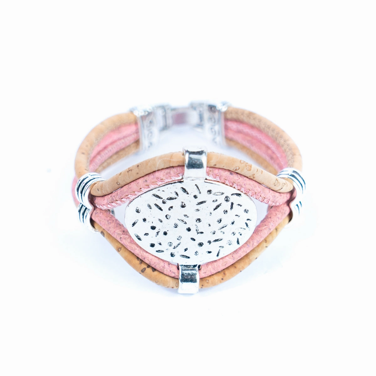 3MM round cork wire and alloy hardware handmade stylish unisex bracelet BRW-012-MIX-5