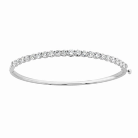 4.00ct Lab Grown Diamond Bangle in 18K White Gold