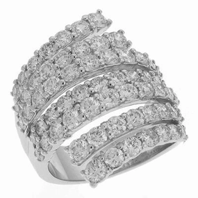 5.27 ctw. WHITE GOLD DIAMOND RING D3881WG