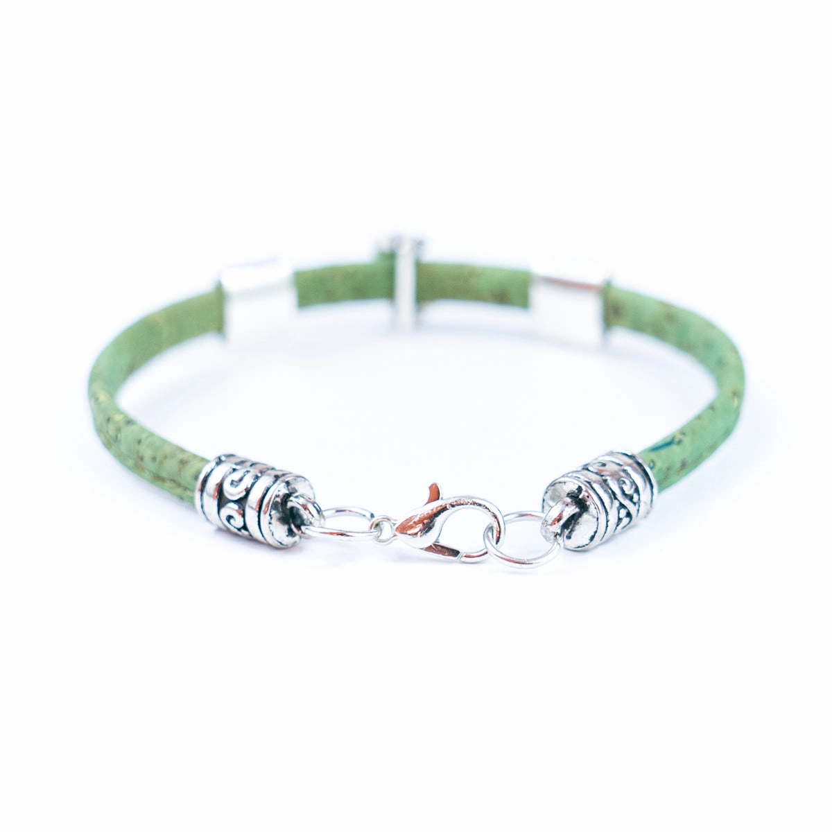 5mm flat colored cork wire and alloy hardware puppy handmade women's bracelet DBR-058-MIX-5
