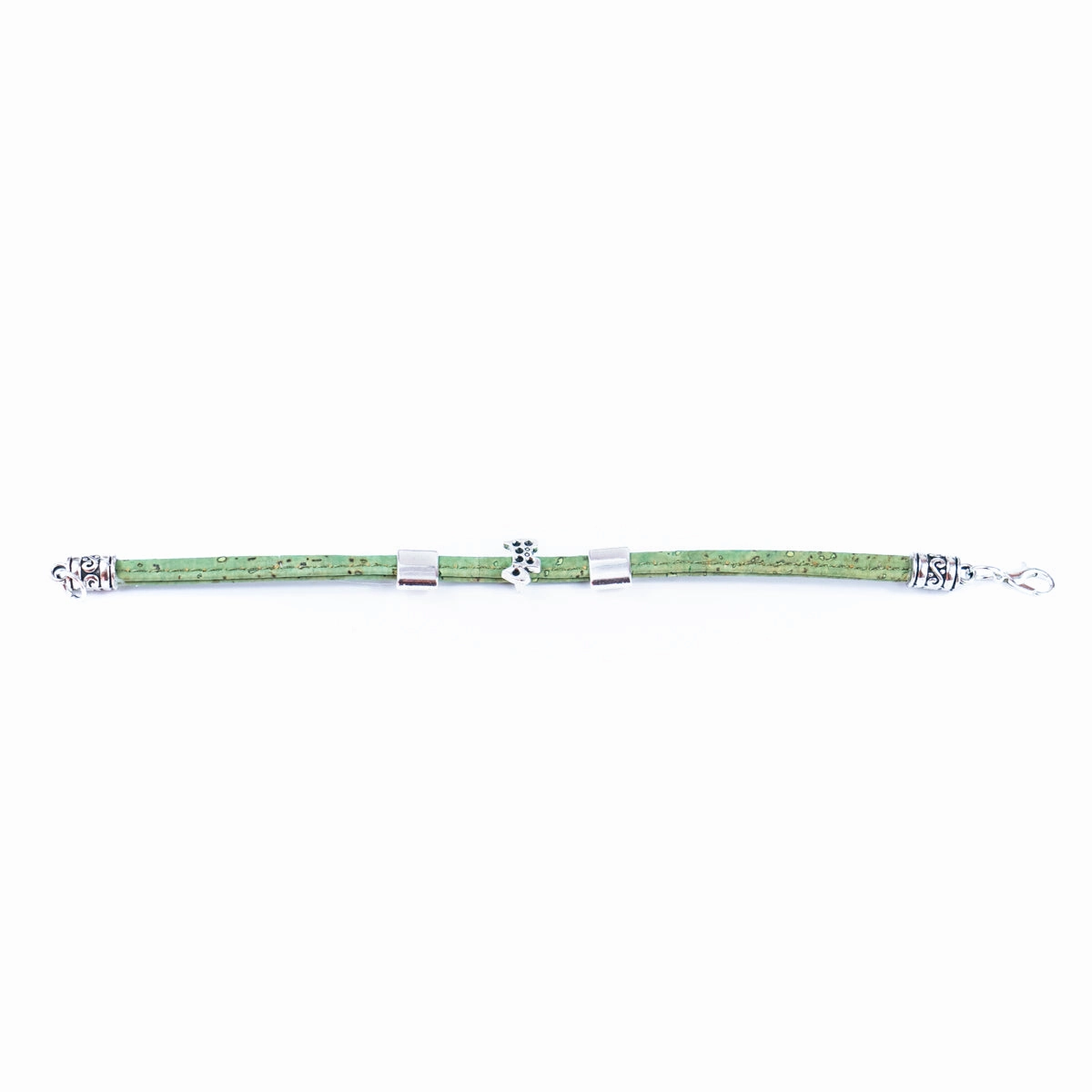 5mm flat colored cork wire and alloy hardware puppy handmade women's bracelet DBR-058-MIX-5