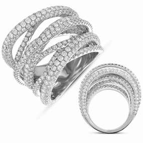 6.61 ctw. WHITE GOLD PAVE BAND D4175WG