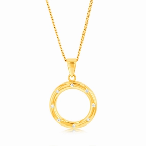 9ct Yellow Gold Circle Of Life Pendant