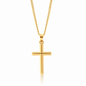 9ct Yellow Gold Cross Pendant