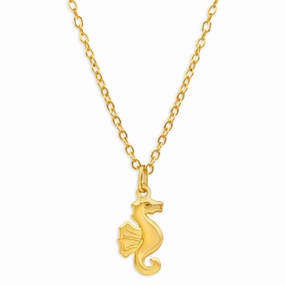 9ct Yellow Gold Seahorse Pendant