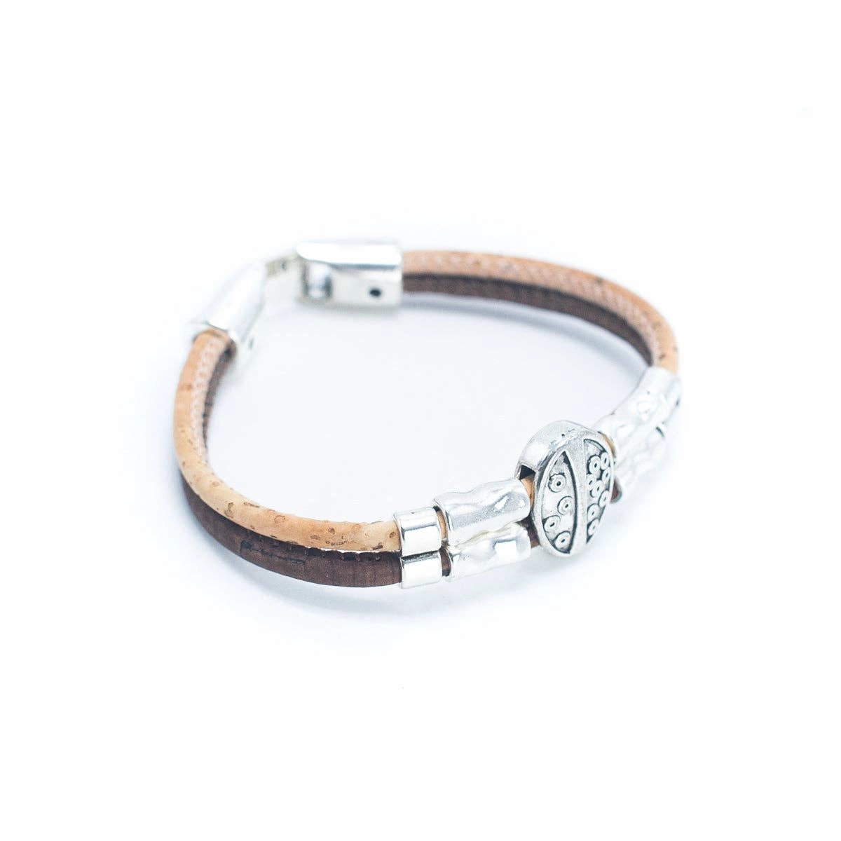 Abstract tree Cork Bracelet  BR-221-MIX-5