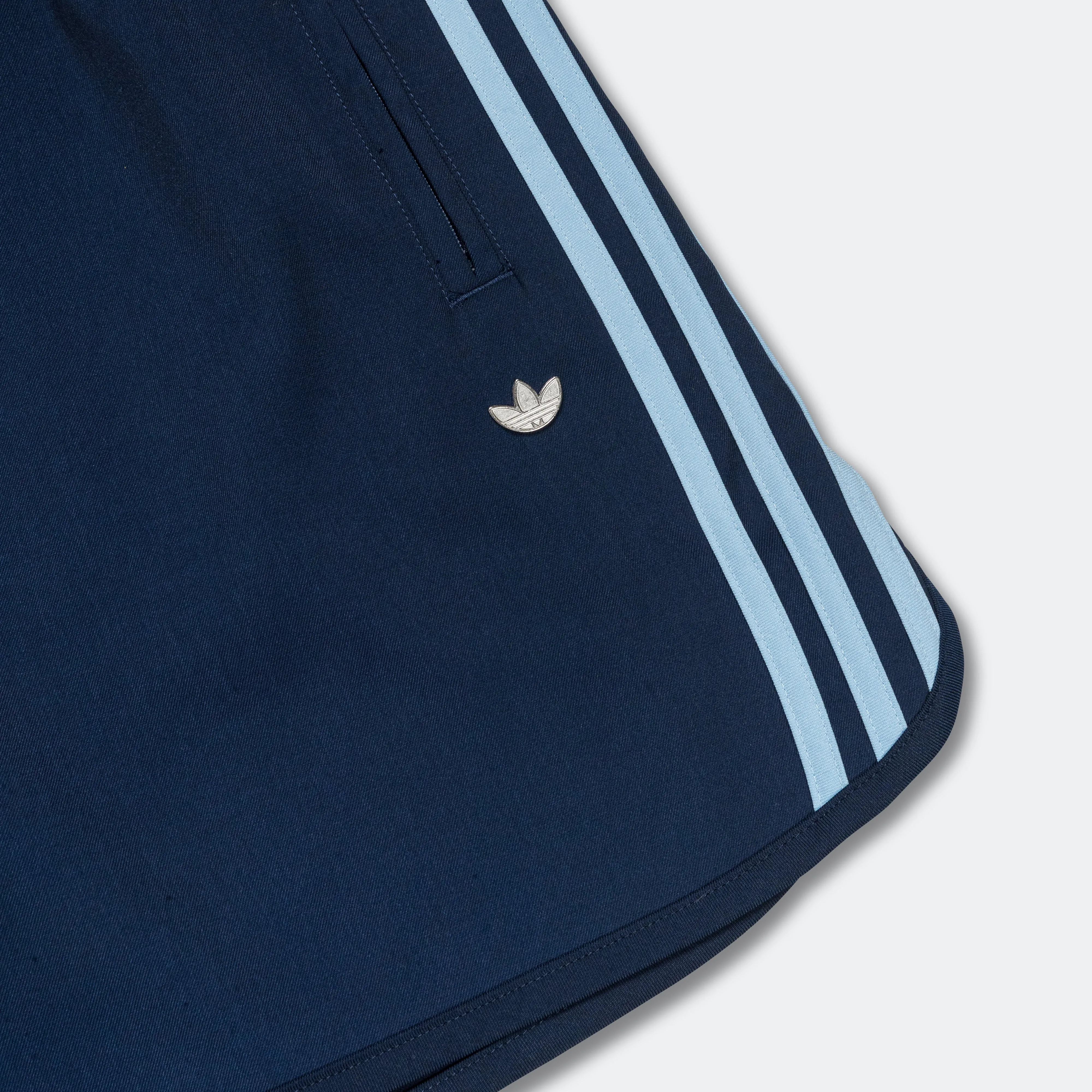 Adidas Clothing 3 Stripe Shorts - Night Indigo
