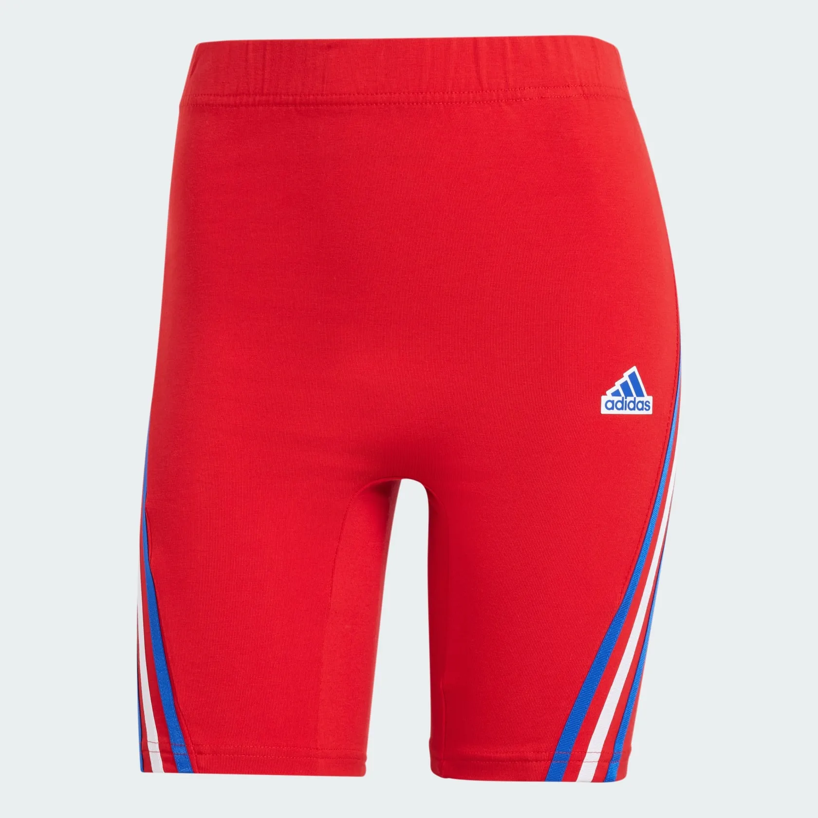 adidas Future Icons 3-Stripes Women's Biker Shorts - Better Scarlet Adidas Clothing