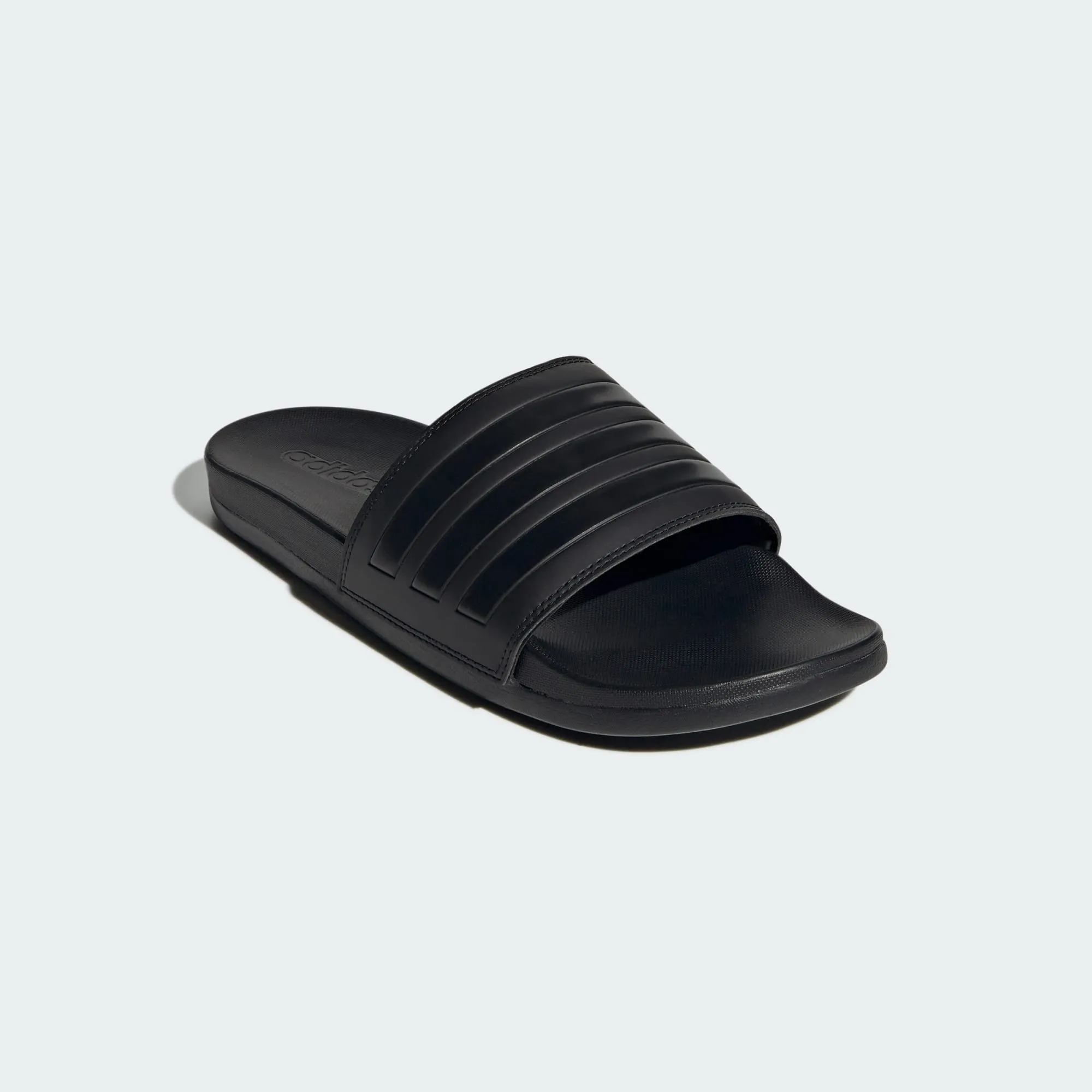 ADIDAS MEN'S ADILETTE COMFORT TRIPLE BLACK SLIDES Cothing_Mens-Adidas