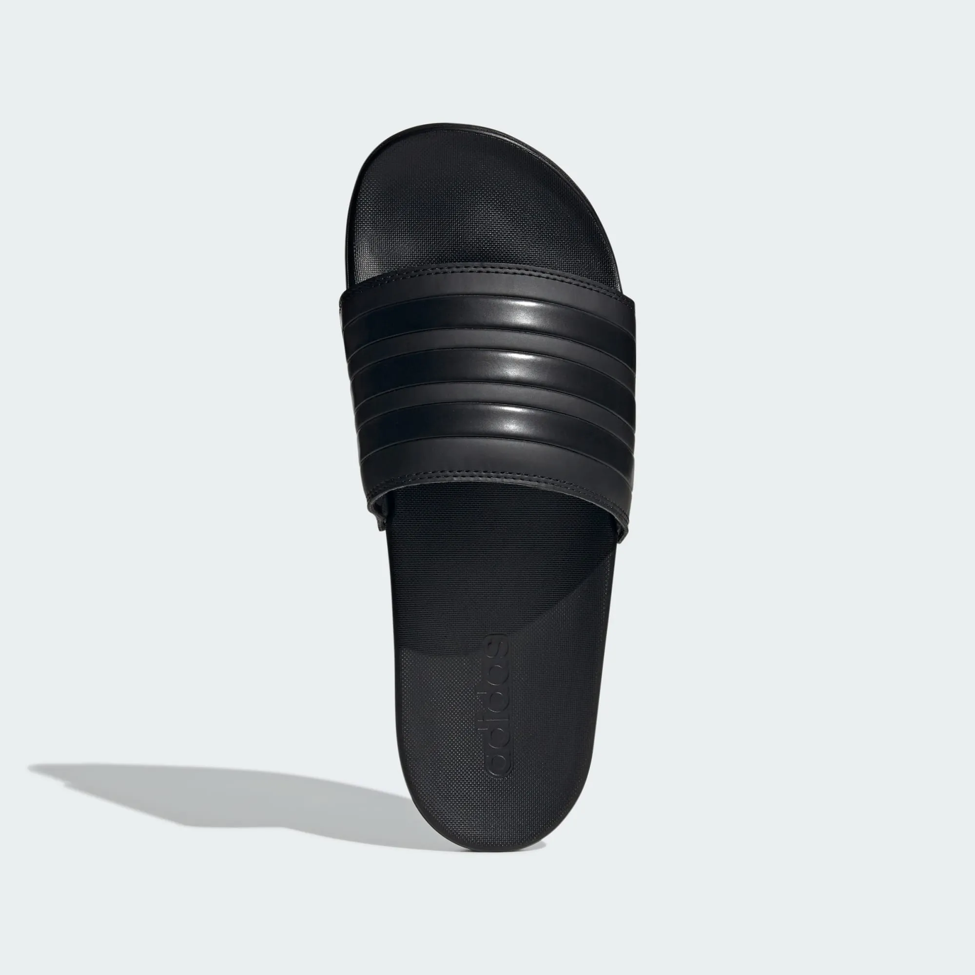 ADIDAS MEN'S ADILETTE COMFORT TRIPLE BLACK SLIDES Cothing_Mens-Adidas
