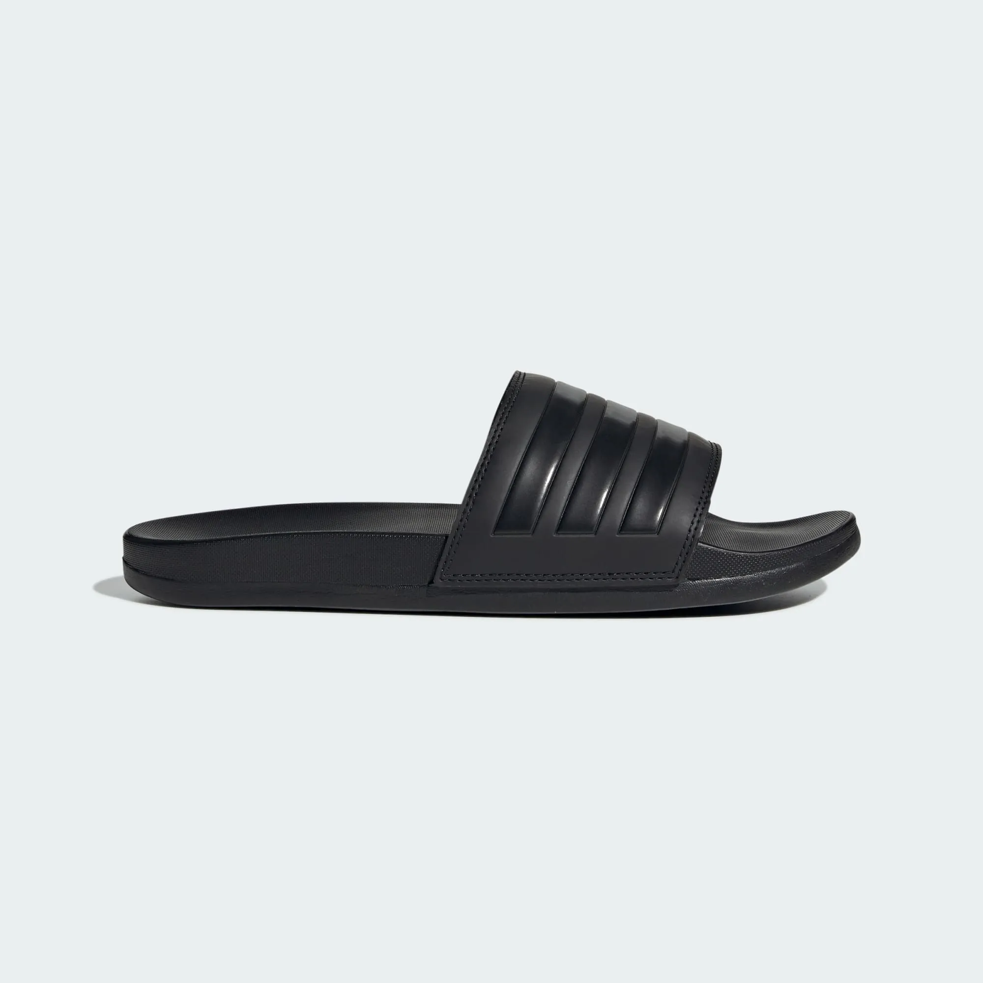 ADIDAS MEN'S ADILETTE COMFORT TRIPLE BLACK SLIDES Cothing_Mens-Adidas