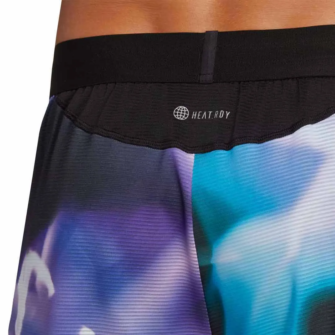 adidas - Men's Designed for Training HEAT.RDY HIIT Allover Print 5 Inch Shorts (HN8051-5IN)