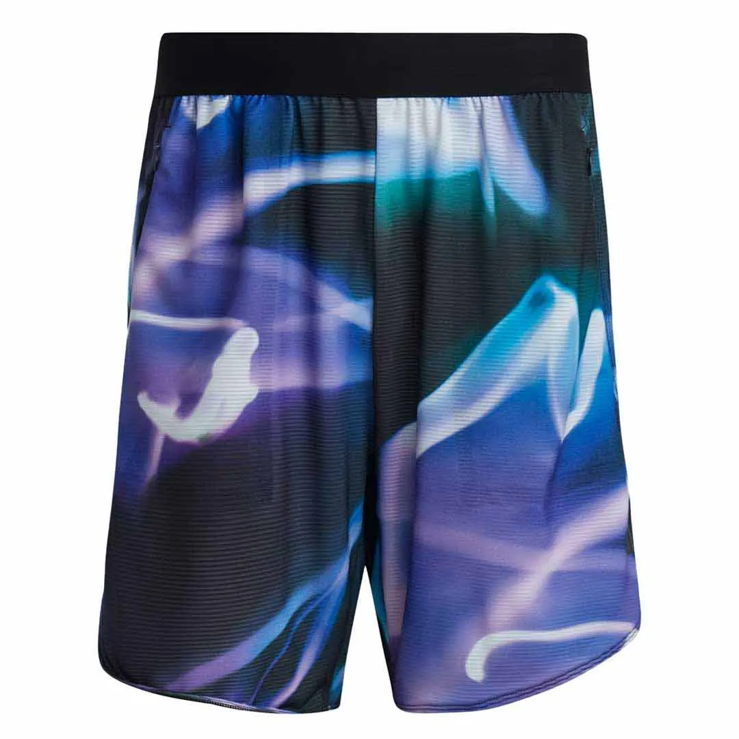 adidas - Men's Designed for Training HEAT.RDY HIIT Allover Print 5 Inch Shorts (HN8051-5IN)