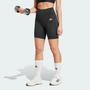 ADIDAS WOMEN'S OPTIME ESSENTIALS POCKET 7' BLACK SHORT LEGGINGS
