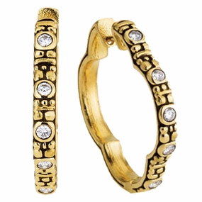 Alex Sepkus Quatrefoil Huggy Earrings - E-233D