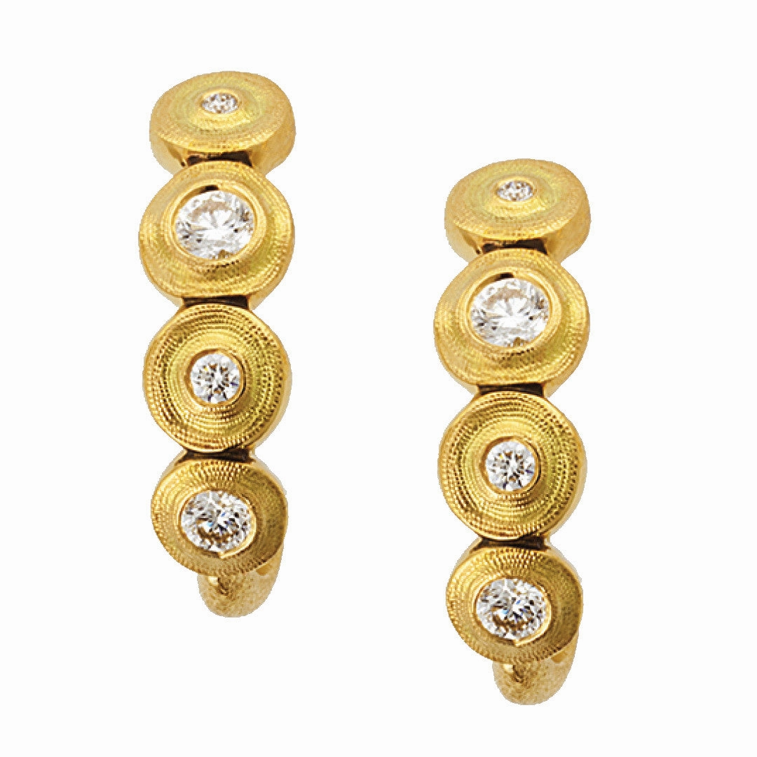 Alex Sepkus Stack Lilly Pad Earrings - E-219D